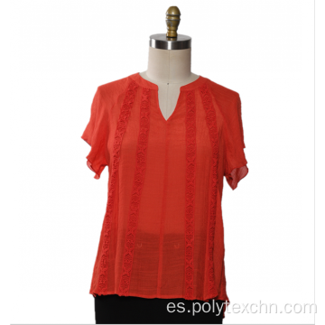 Blusa de mujer raglán de manga corta